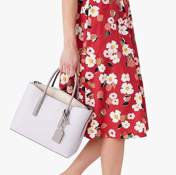 Kate Spade New York Women's Margaux Large Satchel ,Lilac Moonlight Multi