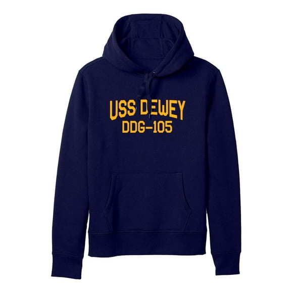 USS Dewey DDG-105 Arleigh Burke Destroyer Naval Warship Standard Size Pullover Hoodie