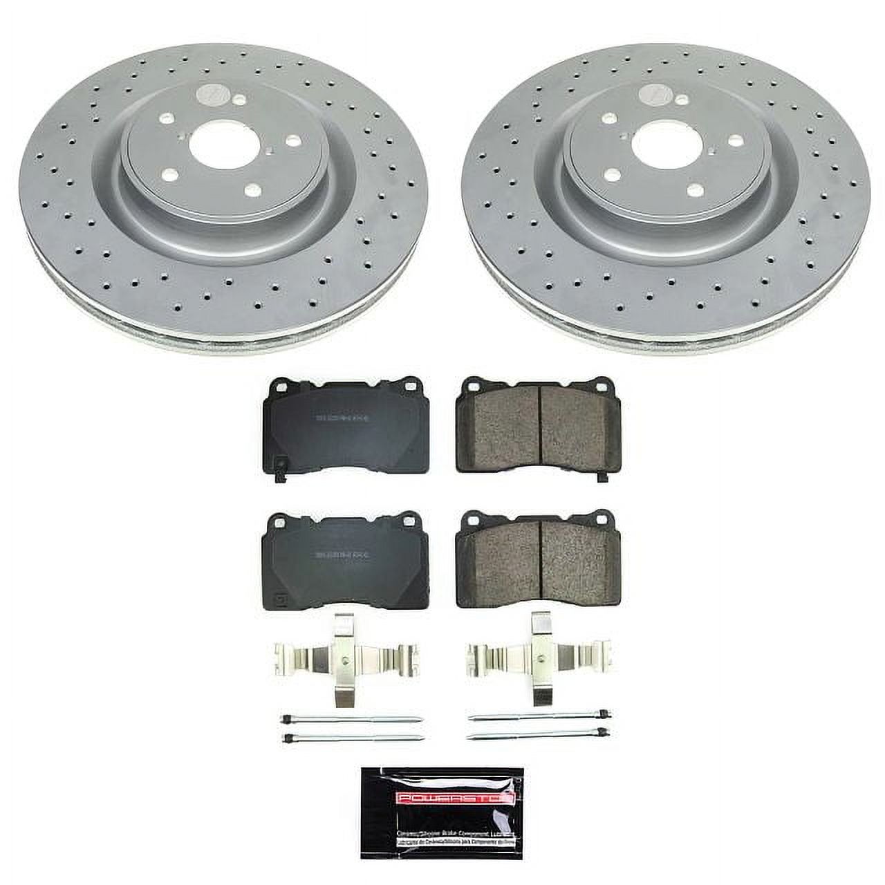 PowerStop Front Geomet Coated Brake Rotor and Pad Kit Fits: SUBARU Select Models CRK9080