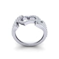 thumbnail image 3 of Genuine 1ctw Round Cut Diamond Prong Women's Fancy Bridal Anniversary Ring Band Solid 18K Gold FG VS2, 3 of 3