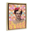 thumbnail image 4 of Frida's Floral Journey Gold Framed Floater Canvas Wall Art, design by Lynnda Rakos, 4 of 10