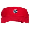 thumbnail image 5 of Tennessee Flag Logo Embroidered Pro Style Cotton Washed Visor - Red OSFM, 5 of 5
