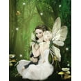 thumbnail image 2 of Babette 26x32 Black Ornate Wood Framed with Double Matting Museum Art Print Titled - Fairy 49, 2 of 4