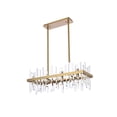 thumbnail image 5 of Serena 30 inch crystal rectangle chandelier in satin gold, 5 of 9