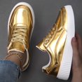 thumbnail image 6 of AUDeals Womens Casual Sneakers - Breathable Memory Foam Shiny Fashion Skate Shoes Comfortable Walking Fitness Shoes, 6 of 9