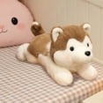 thumbnail image 4 of Husky Plush Pillow Toy - Soft and Cuddly Sleeping Companion with Realistic Design - Multi Functional Decorative Pillow for Sofa and Bed, 4 of 6
