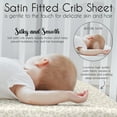thumbnail image 6 of Sweet Jojo Designs Cheetah Ivory Beige Taupe Gold Tan Off White Satin Fitted Crib Sheet, 6 of 6