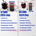 thumbnail image 6 of 7443 White High Power 2835 Chip 12-LED Turn Signal/Brake/Tail/Reverse/Parking Light Bulbs (7443, White), 6 of 9