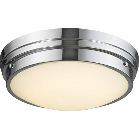 

Flush Mounts 1 Light Fixtures With Polished Chrome Finish Integrated Bulb Type 17 20 Watts