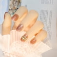 thumbnail image 2 of Women Artificial Nails Rhinestone 72PCS Fake Nail with DIY Nail Tools for Girls, 2 of 8