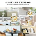thumbnail image 7 of Gukieu Sunflowers Print Leather Tissue Box, PVC Waterproof Velcro Opening and Closing Square Tissue Box Holder, Suitable for Home and Office Decoration, 7 of 7