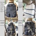 thumbnail image 4 of Organizador De Asiento De Automóvil Universal Bolsa De Almacenamiento De Asiento Trasero Grande Bolsa De Asiento Trasero De Nylon Bolsa De Accesorios De Automóvil Elegante Panel Protector De Respaldo Serendint VI003443-00, 4 of 7