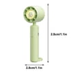 thumbnail image 4 of Precios Imbatibles, Ventilador pequeño portátil de verano Turbo, portátil, miniventilador silencioso sin hojas, pequeño ventilador de carga, regalo Akmoler, 4 of 8