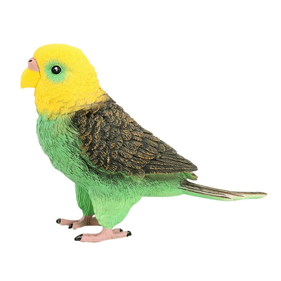 MasteelfCA Simulation Parrot Model Solid Static Artificial Parrot Model Toy Desktop Ornament