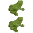thumbnail image 3 of 2 Pack Outdoor Decoration Frog Animals Figurines Model Toys Fake Decorate, 3 of 11