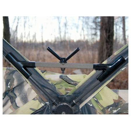 HME Easy Aim Ground Blind Gun Rest Steel Brown