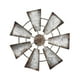 thumbnail image 5 of Escultura de pared de molino de viento, adorno colgante, regalo de inauguración de la casa, decoración de pared rústica para Ronda 7 hoja, 5 of 9