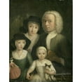 thumbnail image 3 of Hendrik Spilman 15x18 Black Modern Framed Museum Art Print Titled - Self Portrait with His Wife Sanneke Van Bommel and Their Two Children (1761 - 1784), 3 of 5