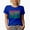 Royal Blue, variant on Becoming the Best Version of Myself, Personal Development or Growth Quote, Groovy Retro Wavy Text Merch Gift, Black T-Shirt, Medium