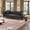 Black, variant on Sofa, Couch, 81 Inch Faux Leather Sofa for Living Room, 3 Seater Chesterfield Couch with Deep 26 Inch Seat, Button Tufting, Wood Frame, Pocket Spring Foam, White, 2 Pillows for Home