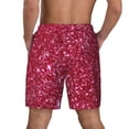 thumbnail image 4 of Goofa Pink Glitter Printed Men's Swim Trunks Board Shorts Quick Dry Mens Swimming Trunks with Compression Liner,Breathable Fit Hawaii Beach Shorts-X-Large, 4 of 9