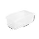 thumbnail image 3 of Caja organizadora de cajones de refrigerador | Almacenamiento de alimentos de cocina apilable delgado con ruedas | Contenedor rectangular de plástico transparente | Diseño que ahorra espacio |, 3 of 8