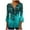 Green Plus Size Blouse for Women_a, variant on CYMMPU Loose Fit V Neck 3/4 Sleeve Spring Tops Flower Pattern Blouses for Women Dressy Casual Fall Fashion Shirts T-Shirts A-line Dressy Topss Black M