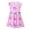 AB121 Pink, variant on Tisuna Floral Print Dress For Teen Girls Ruffled Sleeve Crew Neck Summer Dresses Fashion Soft Girls Big Kids Princess Dress Green Size 18-24 Months