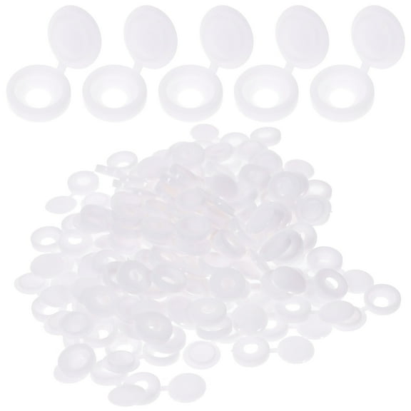 100 Pcs Light Fixture Screws Folding Door Hinge Cap Shutter