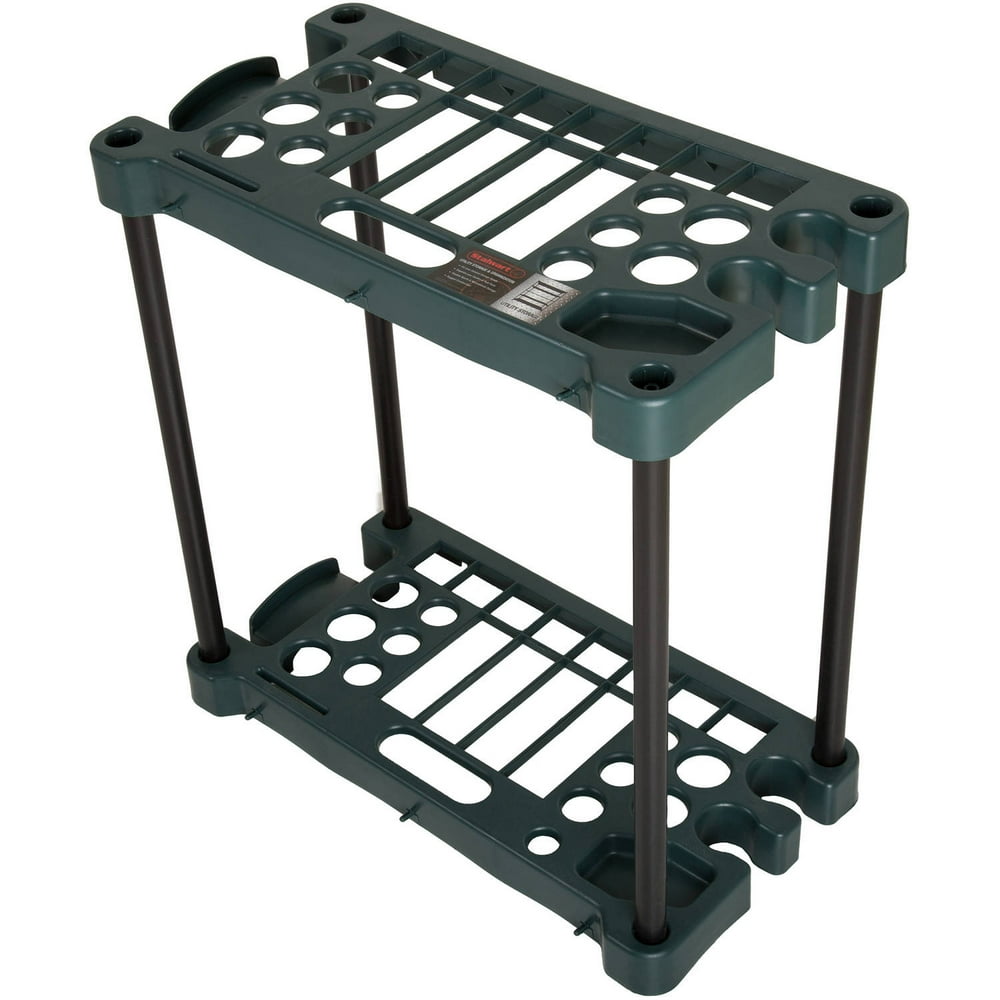 Stalwart Compact Garden Tool Storage Rack Fits Over 30 Tools