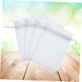 thumbnail image 4 of FUTUREORYY 100Pack Organza Present Bags Drawstring Pouch Organza White Wedding Bag, 4 of 7