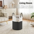 thumbnail image 6 of Laundry Basket, Woven Cotton Rope Laundry Hamper for Decor Storage of Dirty ClothesToys and Blankets in Bathroom, Baby Room and Living Room, 6 of 7