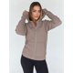thumbnail image 5 of Sudaderas con Capucha y Cremallera para Mujer, Chaquetas de Forro , Sudaderas de Gran Tamaño, Conjuntos de Moda de Otoño, Suéteres, Ropa de Invierno. Caqui M, 5 of 10
