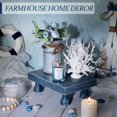 thumbnail image 6 of Decorative Display Risers for Home Decor - Wood Pedestal Stand for Kitchen Decor and Countertop Organizer - Ideal for Apartment Essentials (Blue), 6 of 7