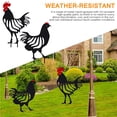 thumbnail image 3 of Pollo Granja Arte Silueta Estaca Metal Gallo Ornamento Modelo Imitación Animal Ornamento Miniatura Decoración Jardín Gallina Decoración Suelo Insertar Patio Arte Scienceny TO005668-02, 3 of 7