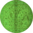 thumbnail image 1 of Ahgly Company Indoor Round Oriental Green Industrial Area Rugs, 5' Round, 1 of 4