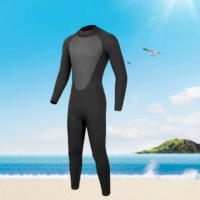 Colaxi Combinaison Isothermique pour Homme 3 mm en Néoprène, Corps Entier Souple pour Kayak, Voile, Pagaie, Planche à Voile S