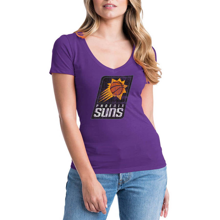 NBA Phoenix Suns Women's Short Sleeve V Neck Graphic Tee - Walmart.com