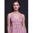 thumbnail image 3 of Bimba Robe Longue Chic à Imprimé Floral pour Femme, Style Bohème, Maxi d'Été, Tenue de Plage - Moyen, 3 of 6