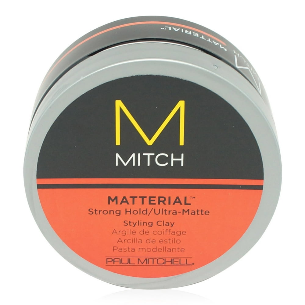 Paul Mitchell Paul Mitchell Mitch Matterial Strong Hold Hair Styling Clay for Men, 3 Oz