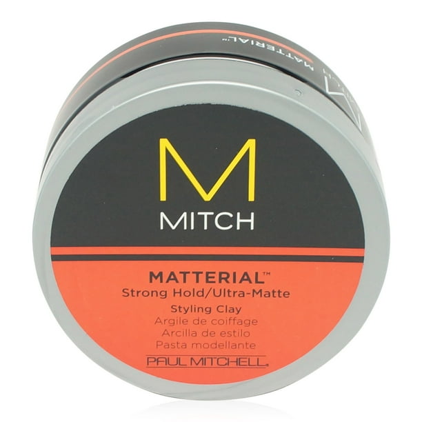 Paul Mitchell Paul Mitchell Mitch Matterial Strong Hold Hair Styling Clay For Men 3 Oz Walmart Com Walmart Com