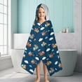 thumbnail image 6 of Cartoon Construction Vehicles Animals Hooded Bath Towel，60"x35" for Ages 3 To 12 Kids, Quick Dry Lightweight Soft Microfiber Hood Beach Towel Cover Up for Kids, 6 of 7