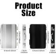 thumbnail image 2 of Mini Aluminum Business Card Holder Suitcase Aluminum Business Card Case Briefcase Card Holder Waterproof Pocket Credit Holder Box, 2 of 5