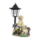 thumbnail image 1 of Estatua de perro para exteriores Colamx luz solar decoración escultura de resina 2 perros blancos, 1 of 8