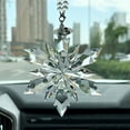 thumbnail image 7 of Sylvtty Christmas Ornaments Clear Faceted Snowflake Pendant for Christmas Tree Decoration Women Earring Jewelry, 7 of 7