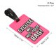 thumbnail image 2 of Equipaje Etiqueta, PVC Identificador Tarjeta Soporte Etiqueta, Disculpe Yo, No Tu Bolsa Patrón Viaje Bolso Etiqueta con Ajustable Correa para Equipaje Maleta, Rosa 2 Paquete, 2 of 5