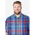 thumbnail image 5 of KingSize Men's Big & Tall Plaid Wrinkle-Resistant Short Sleeve Button Down, 5 of 6