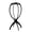Black, variant on Wig Stand 3 Pack, Portable Wig Head Holder for Multiple Wigs, Wig Display Stand for Travel Salon, Plastic Wig Holder for Women
