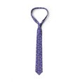 thumbnail image 4 of Men's Tie, Garlic and Thyme Pattern, 3.7", Lavender Blue Salmon, by Ambesonne, 4 of 4