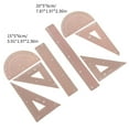 thumbnail image 5 of Straight Ruler Set Square Math Protractor Plastic Drafting Ruler Geometry Tool, 5 of 10